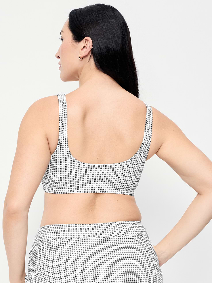 Image number 6 showing, Pique Scoop-Neck Swim Top