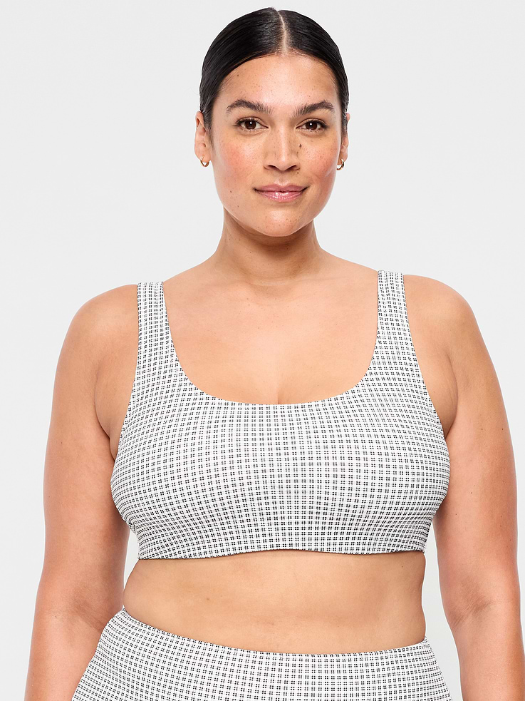 Image number 7 showing, Pique Scoop-Neck Swim Top