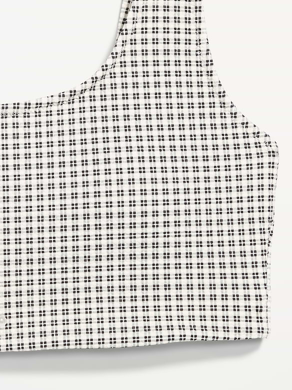 Pique Scoop-Neck Swim Top