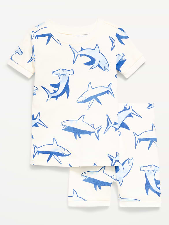 Printed Snug-Fit Pajama Set for Toddler & Baby