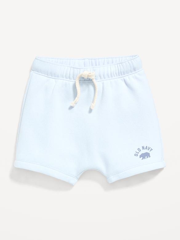 Printed Logo-Graphic Fleece Shorts for Baby