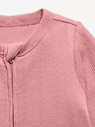 Image number 2 showing, Pointelle-Knit 2-Way-Zip Sleep & Play Footed One-Piece for Baby