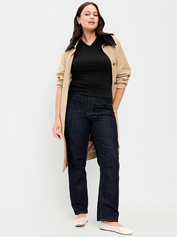Snug High V-Neck T-Shirt