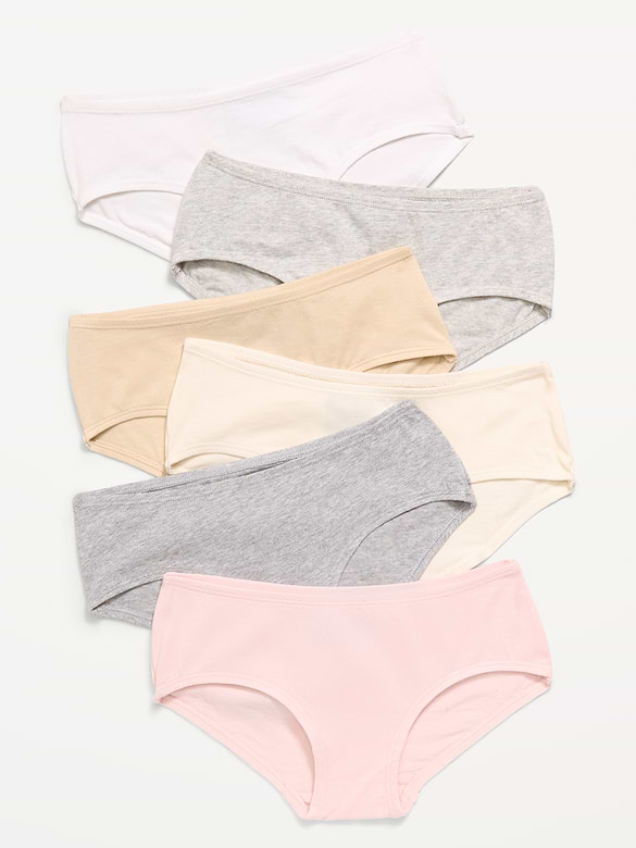 Culotte taille basse pour fille (paquet de 6)