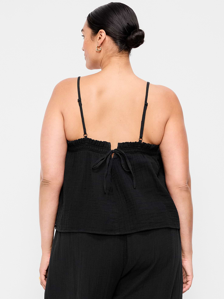 Image number 8 showing, Crinkle Gauze Tank Top
