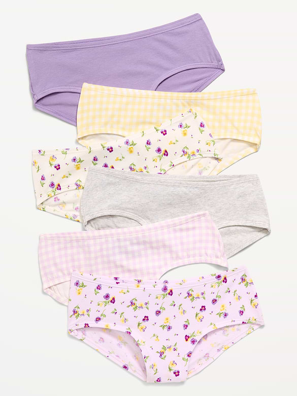 Hipster Underwear 6-Pack for Girls