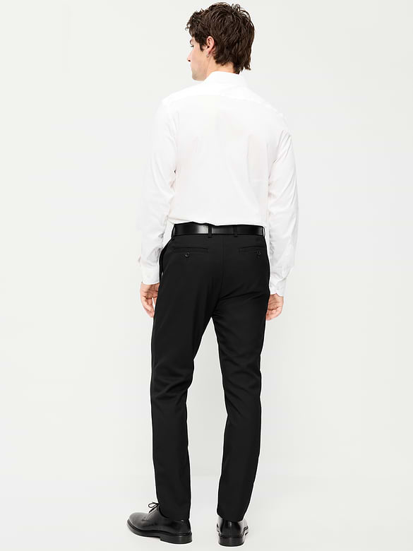 Slim-Fit Twill Dress Pants