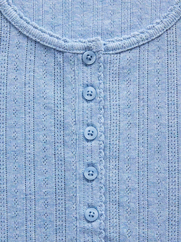 Gap × Summer Fridays Pointelle Henley PJ Top