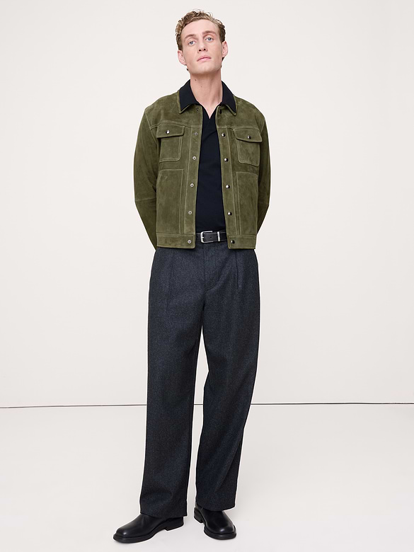 Suede Trucker Jacket