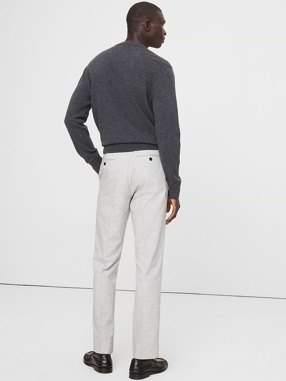 Pantalon habillé infroissable à coupe étroite