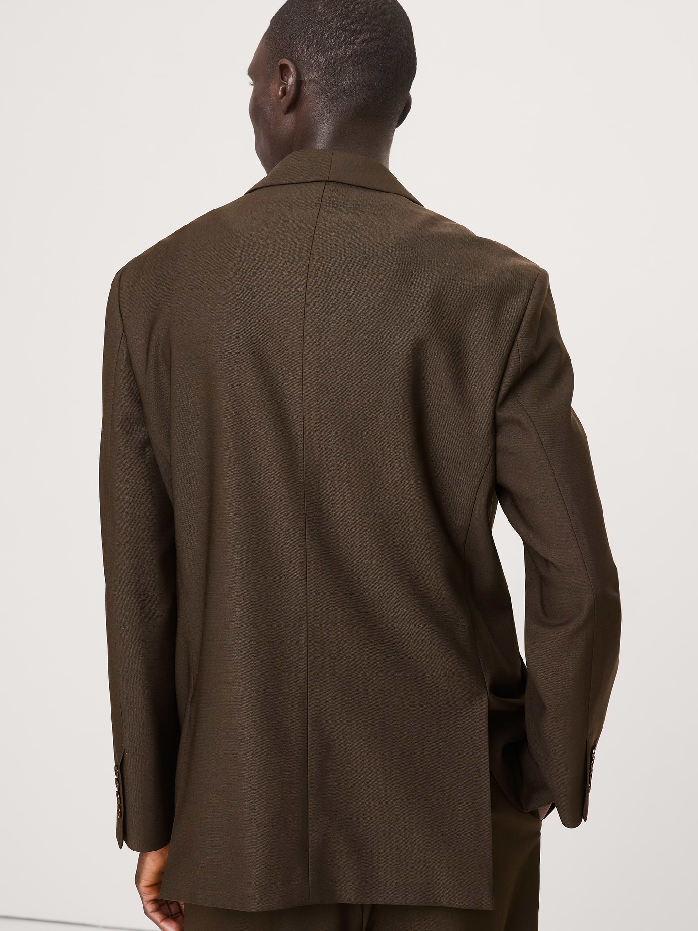 Image 3 of 7, Relaxed Italian Barathea Tuxedo Jacket