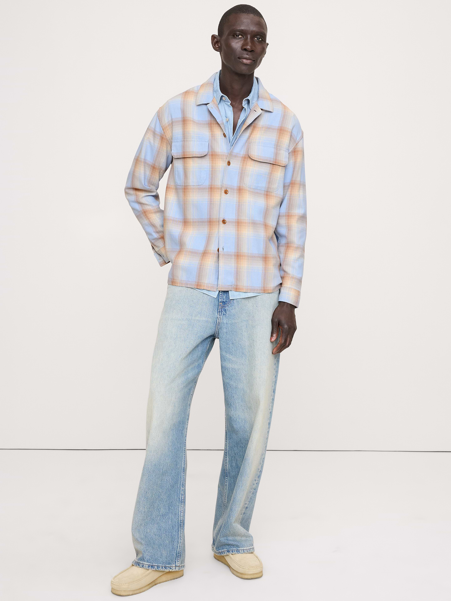 Image number 1 showing, Relaxed-Fit Washed Cotton Resort Shirt