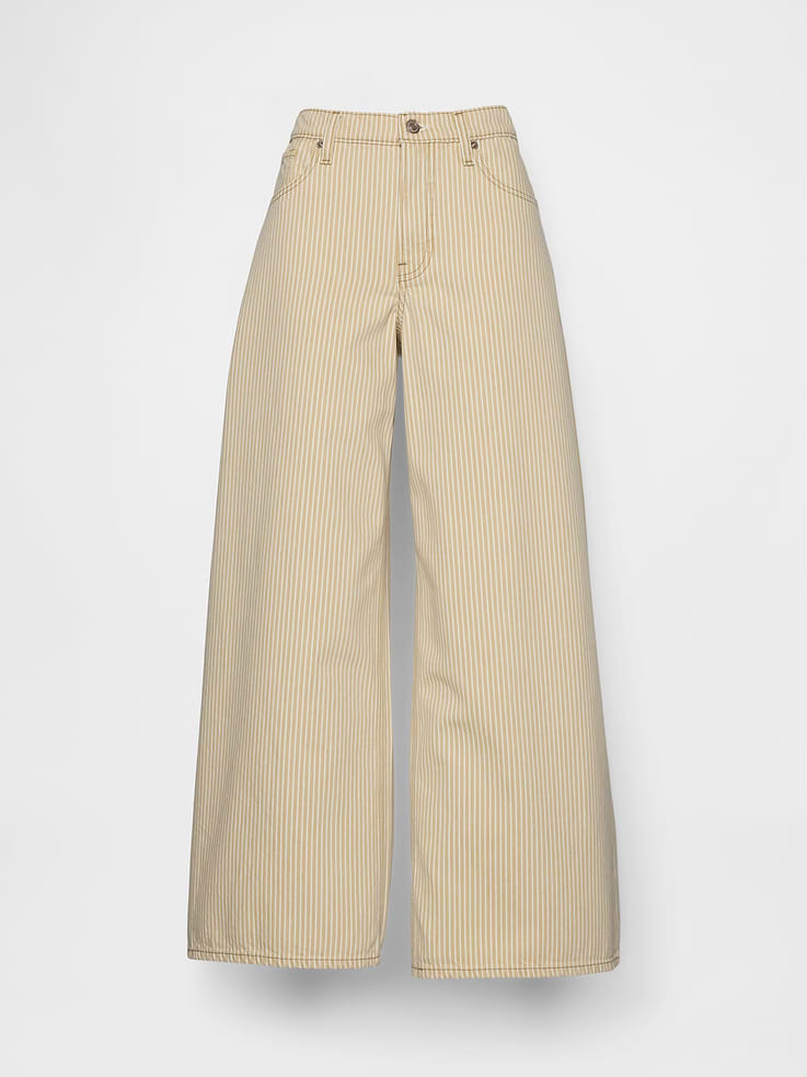 Image number 6 showing, Low Slung Stripe Extra Baggy Jeans
