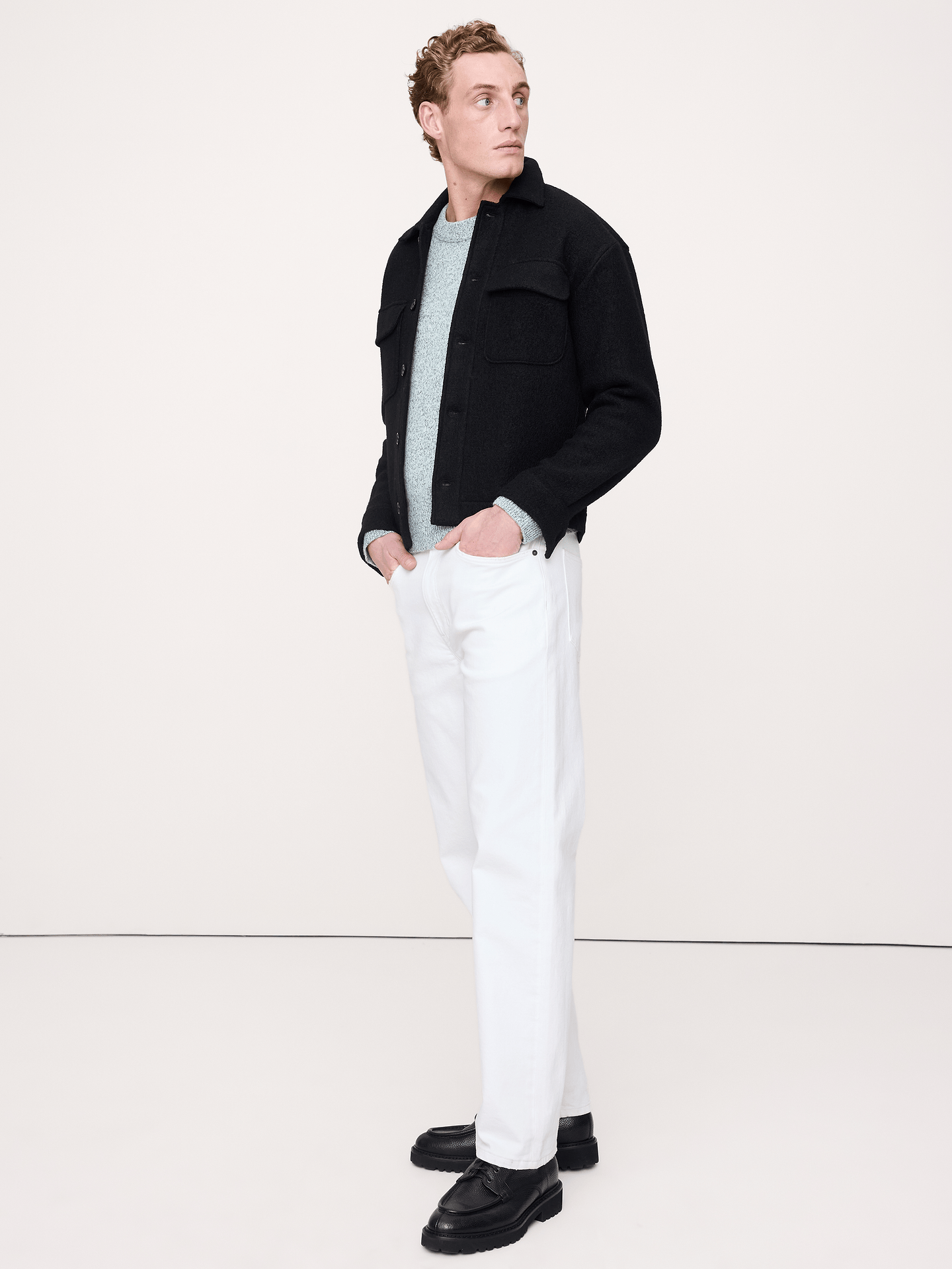 Image number 3 showing, Cashmere-Cotton Crew-Neck Sweater