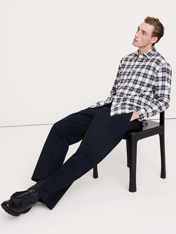 Relaxed-Fit Slub Cotton Shirt