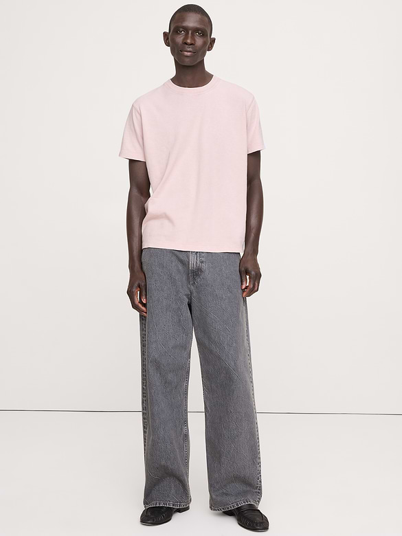 Midweight Cotton Slub Crew-Neck T-Shirt