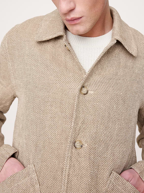 Linen Tweed Walking Jacket