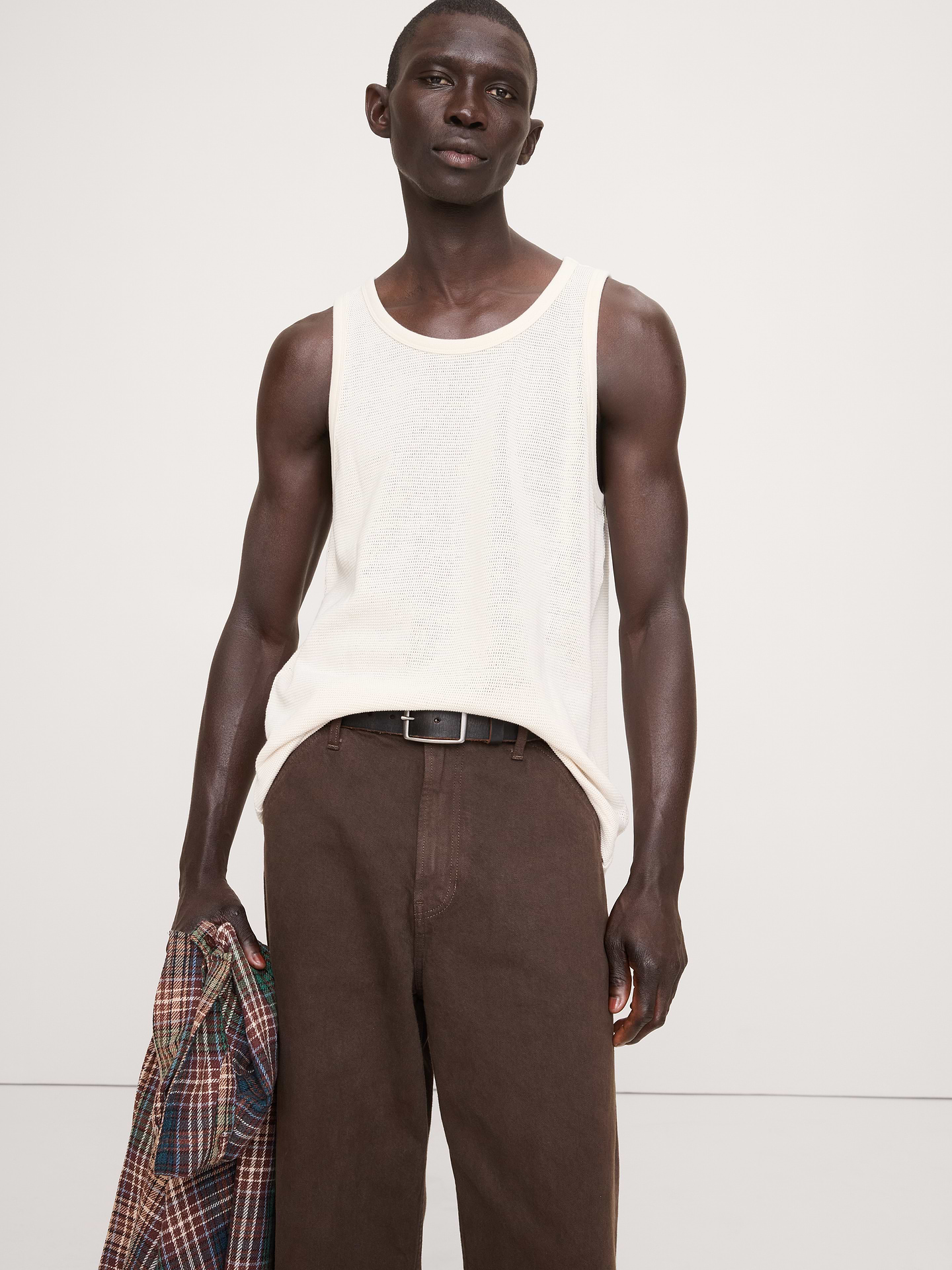 L'image numéro 1 présente Camisole à mailles en coton