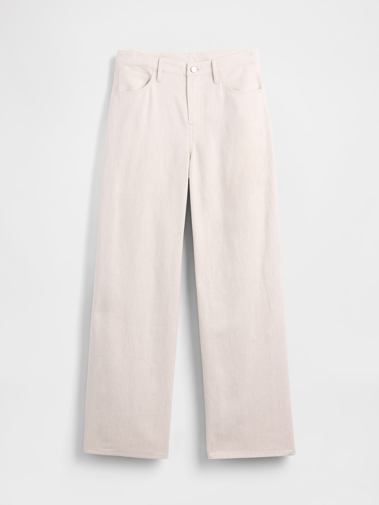 Linen-Cotton Wide-Leg Pants | Gap