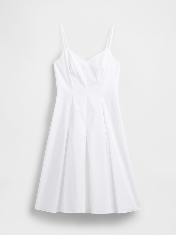 Image 5 of 5, Seamed V-Neck Midi Dress