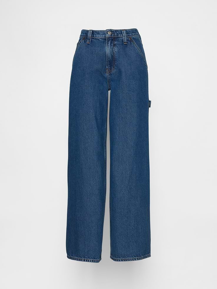 Image number 6 showing, Mid Rise UltraSoft Denim Baggy Trousers