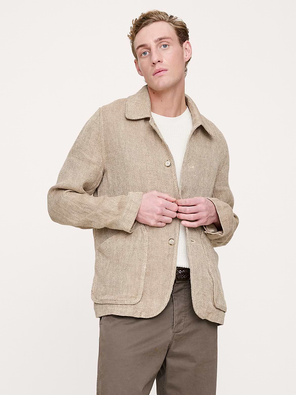 Linen Tweed Walking Jacket