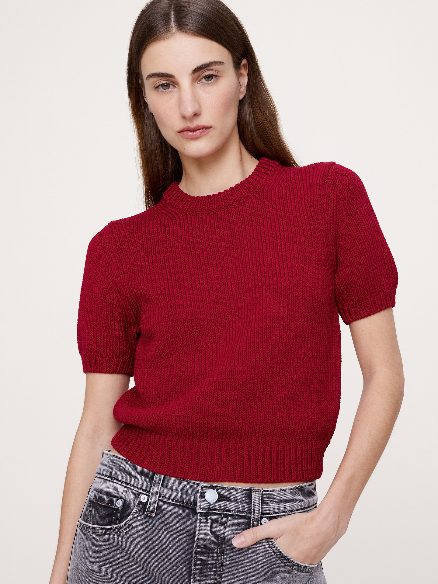Image number 1 showing, Cotton Sweater Tee