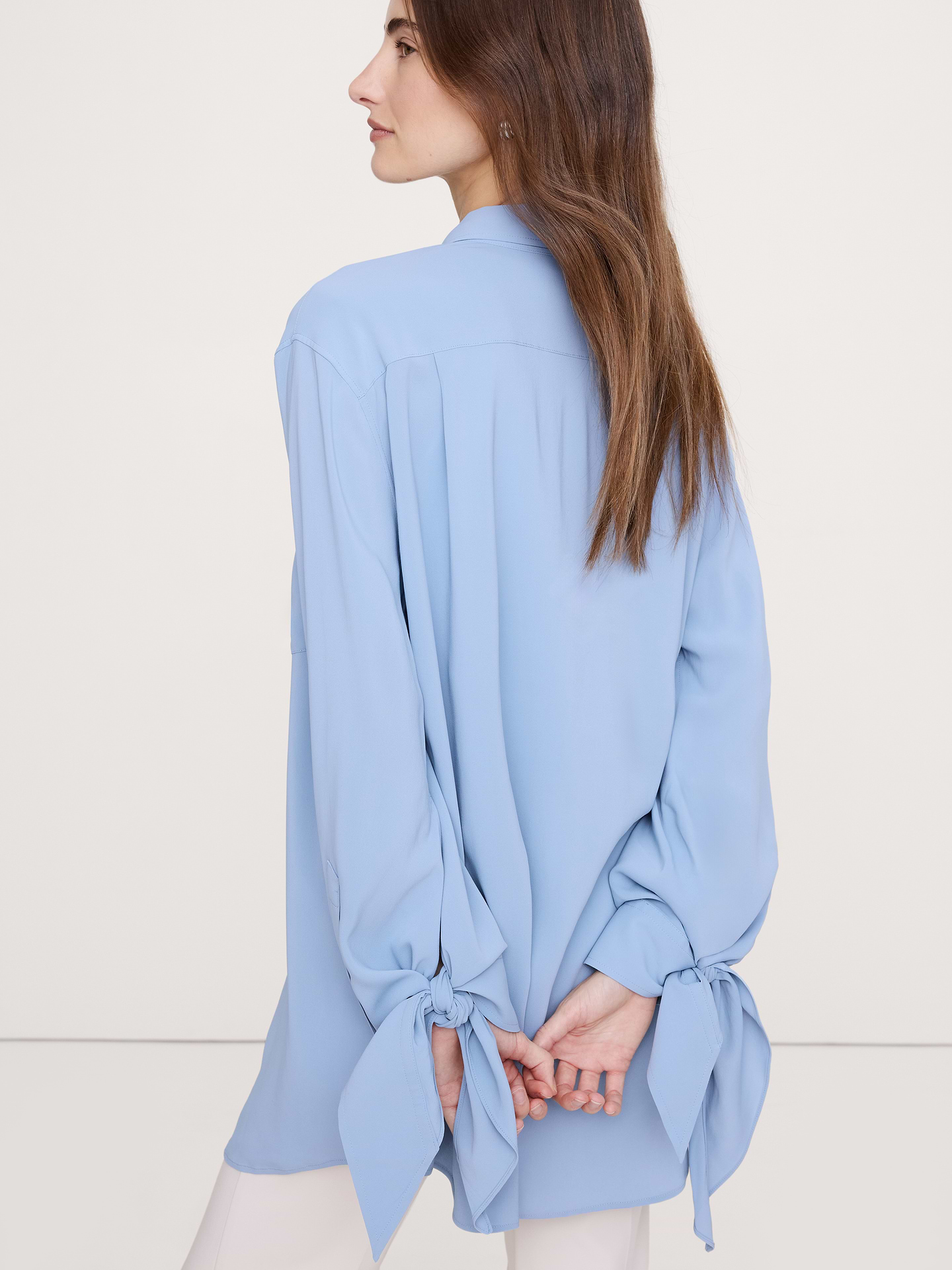 Image number 8 showing, Georgette Tie-Cuff Shirt