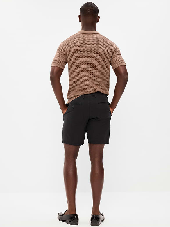 Slim Built-In Flex Rotation Chino Shorts -- 8-inch inseam