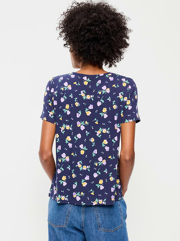 T-shirt ras du cou luxueux