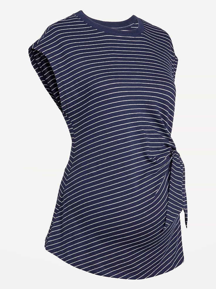 Image number 4 showing, Maternity Side-Tie Jersey Top