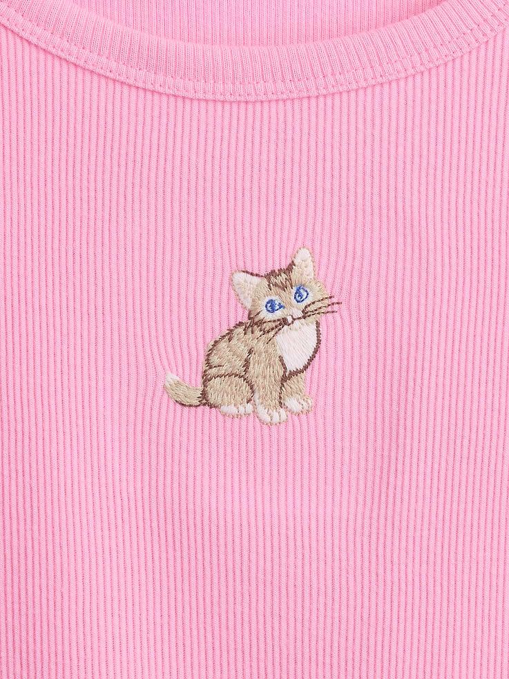 Image number 3 showing, Kids Ribbed Crewneck T-Shirt