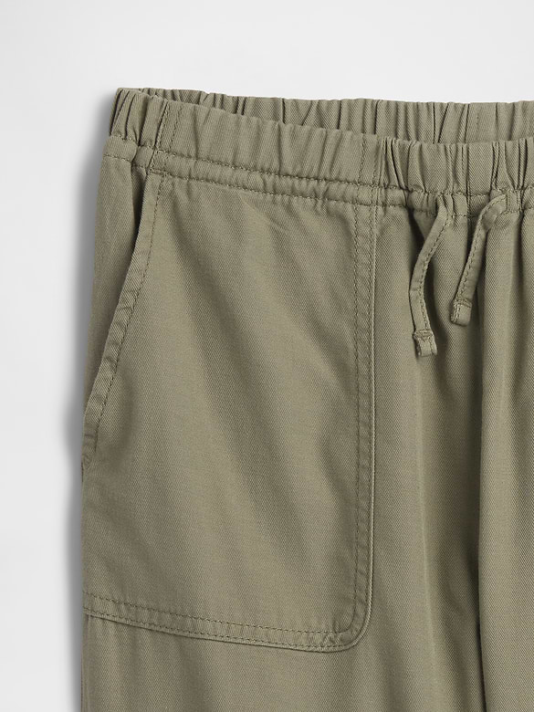 Kids Pull-On Twill Utility Joggers