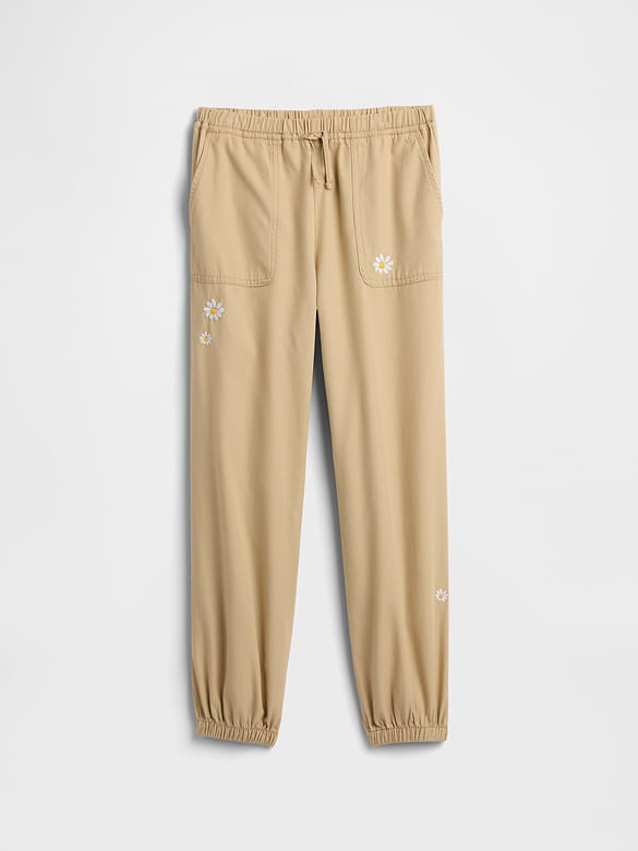 Kids Pull-On Twill Utility Joggers