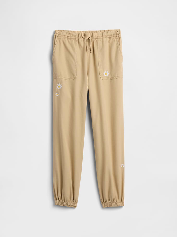 Image number 1 showing, Kids Pull-On Twill Utility Joggers