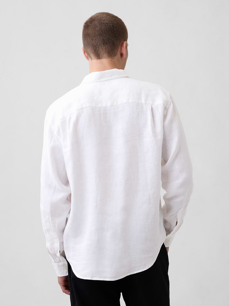 Image number 3 showing, 100% Linen Relaxed Shirt