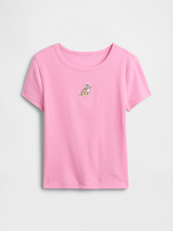 Kids Ribbed Crewneck T-Shirt