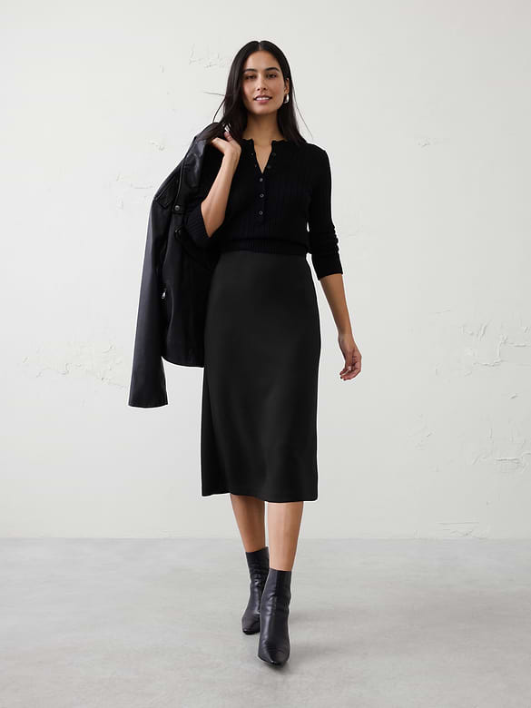 Soft Touch Midi Skirt