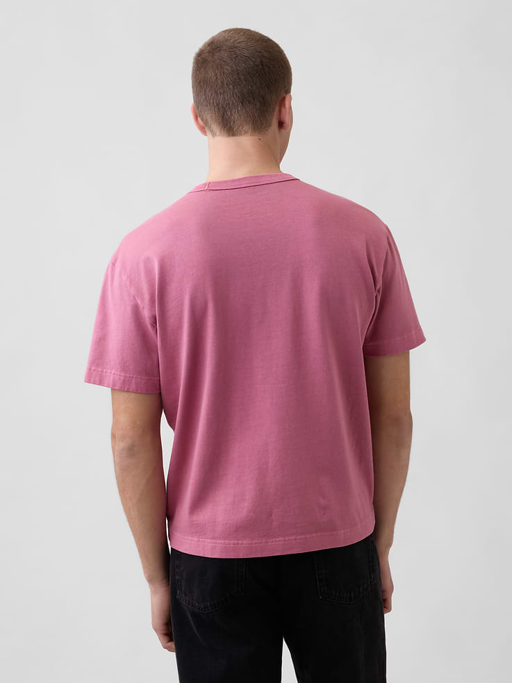 L'image numéro 3 présente T-shirt court en tissu épais pour Adulte