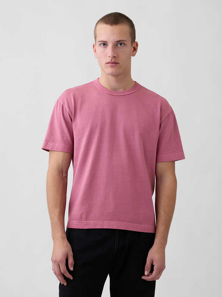 L'image numéro 1 présente T-shirt court en tissu épais pour Adulte