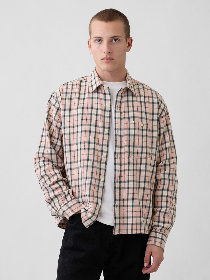 Image number 1 showing, Twill Straight-Hem Shirt