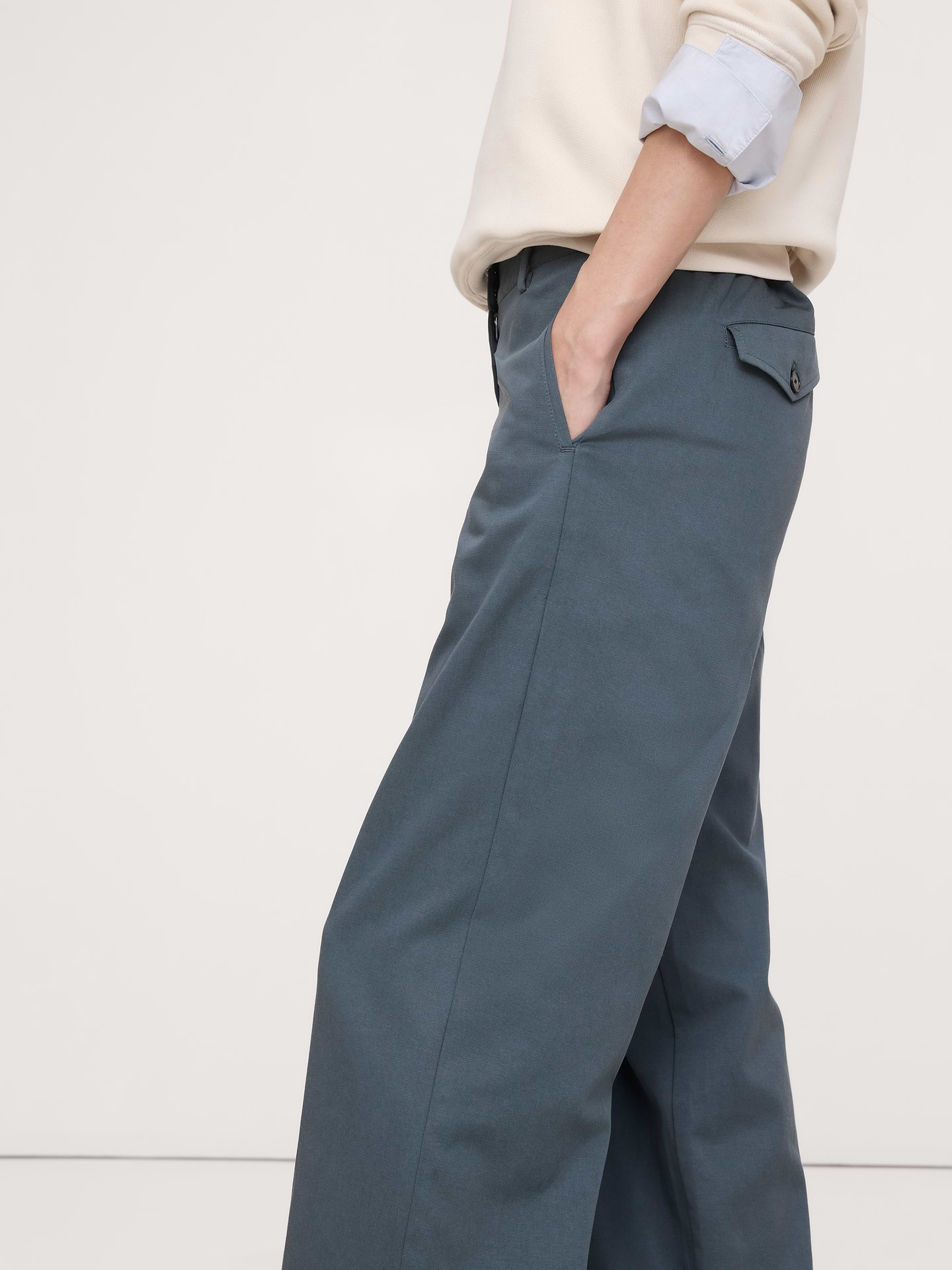 Image number 3 showing, The Everyday Wide-Leg Pant in Tencel™-Cotton