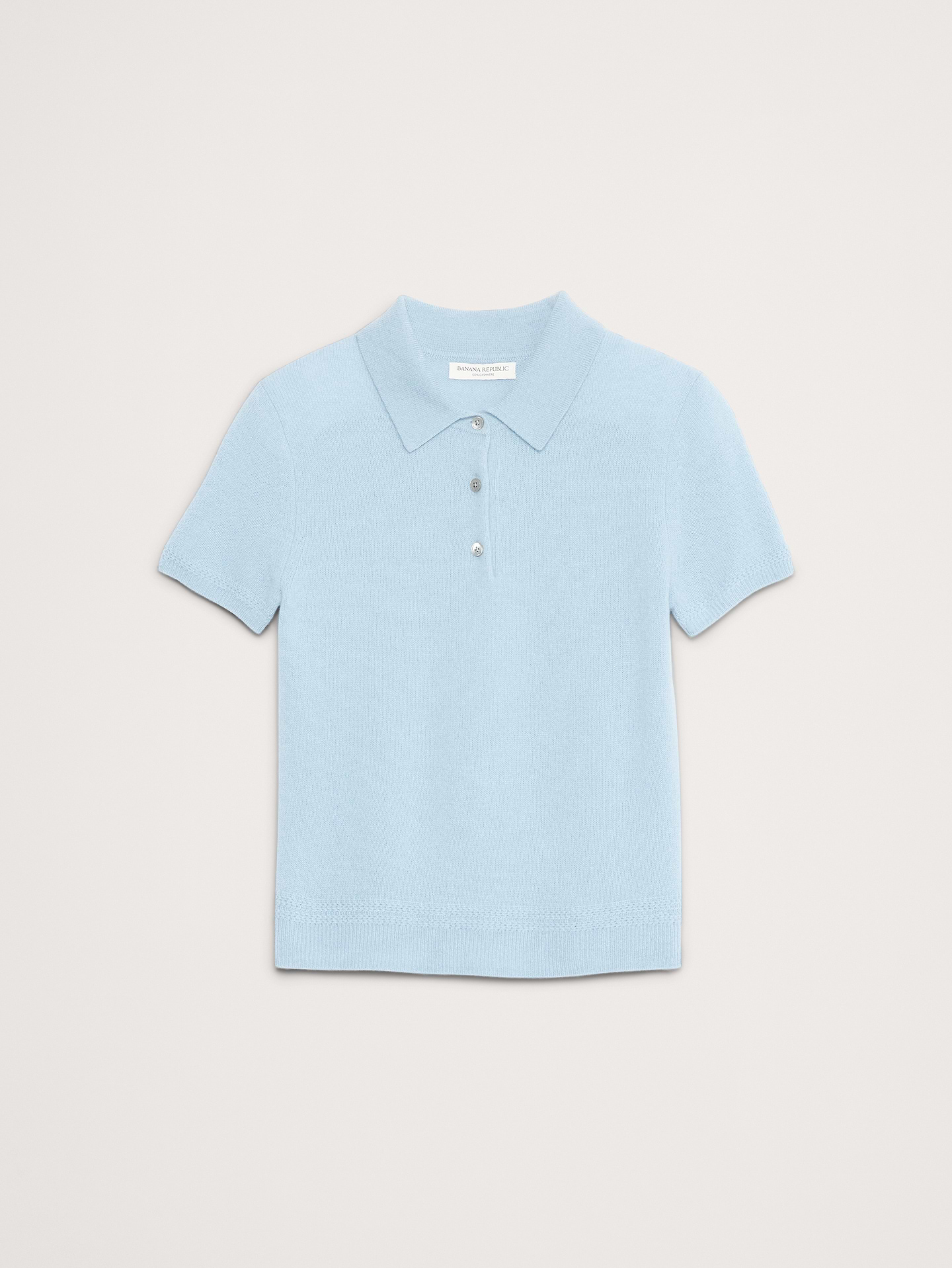 Image number 7 showing, Lightweight Cashmere Short-Sleeve Sweater Polo