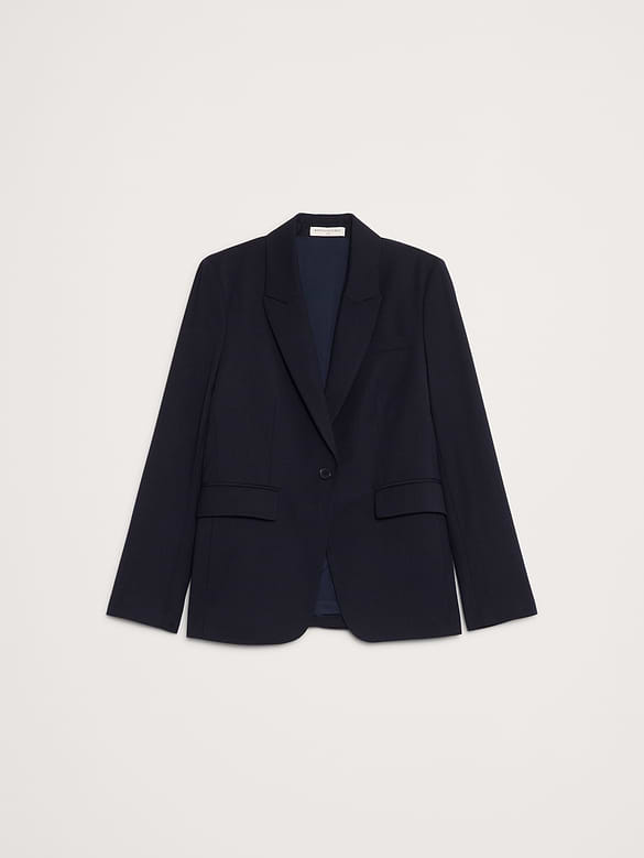 Slim Italian Lightweight Wool Blazer