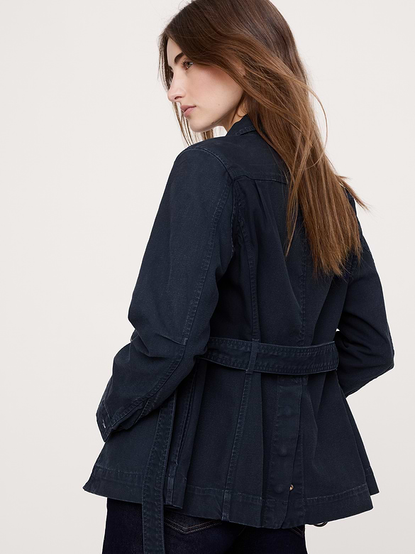 Veste-chemise en toile de coton
