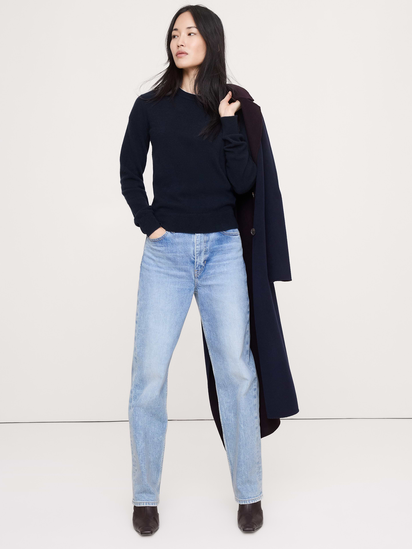 Image number 3 showing, Classic Cashmere Crew-Neck Sweater