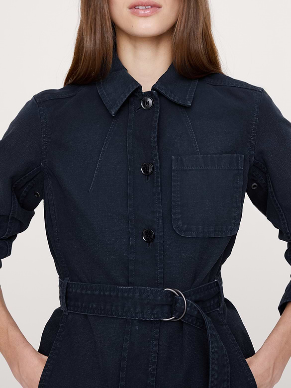 Veste-chemise en toile de coton