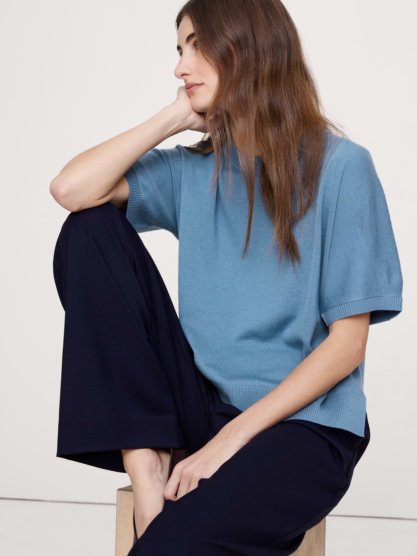 Image number 1 showing, Merino Sweater Tee