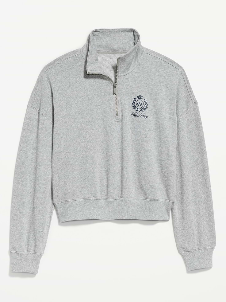 Image number 4 showing, Terry Oversized Logo Half-Zip Sweatshirt