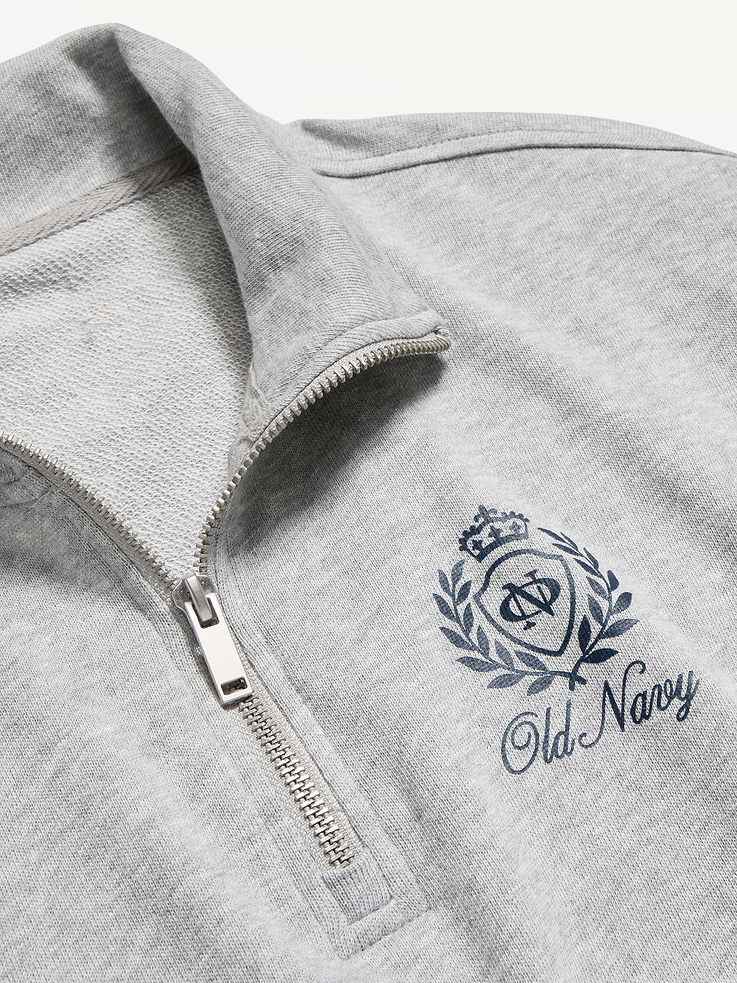 Image number 5 showing, Terry Oversized Logo Half-Zip Sweatshirt